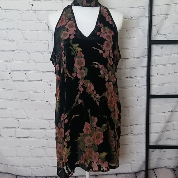 Band of Gypsies Velvet Burnout Dress - Picture 2 of 5